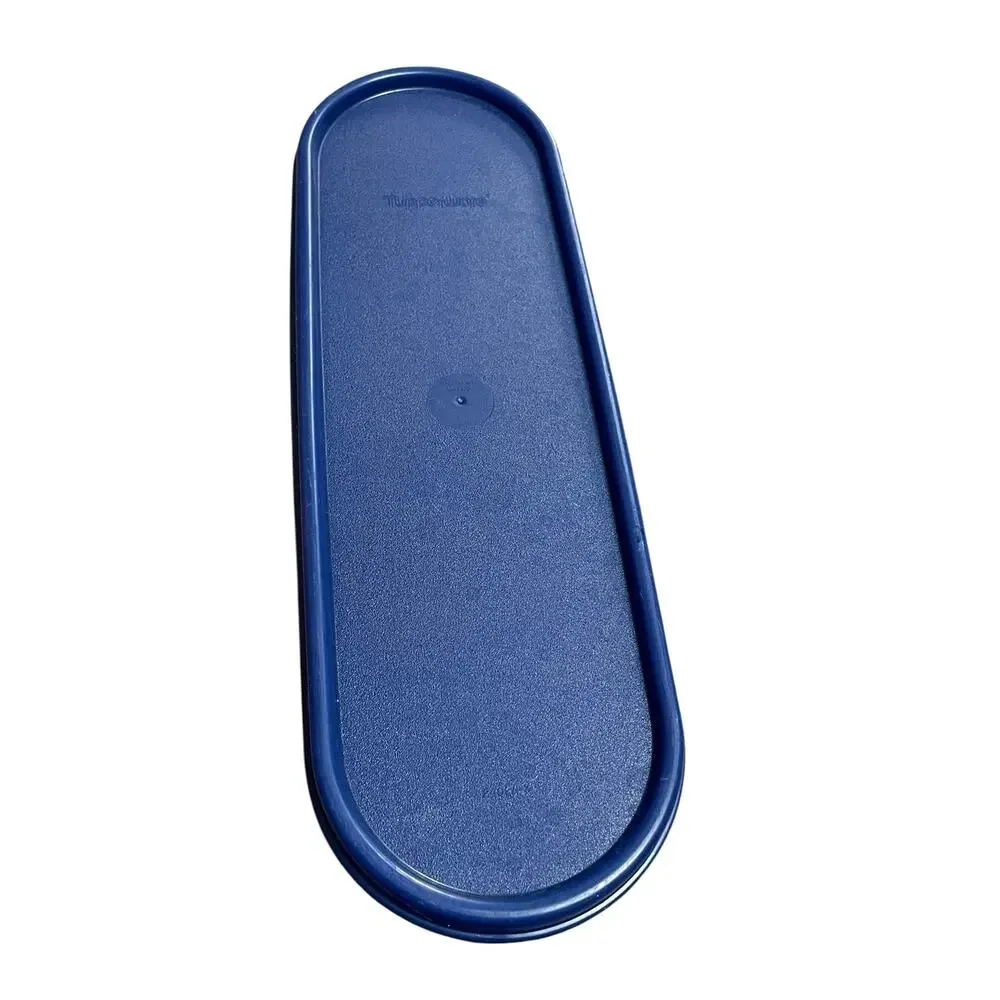 Tupperware 2402A Modular Mates Super Oval Replacement Seal Lid Navy Blue USA